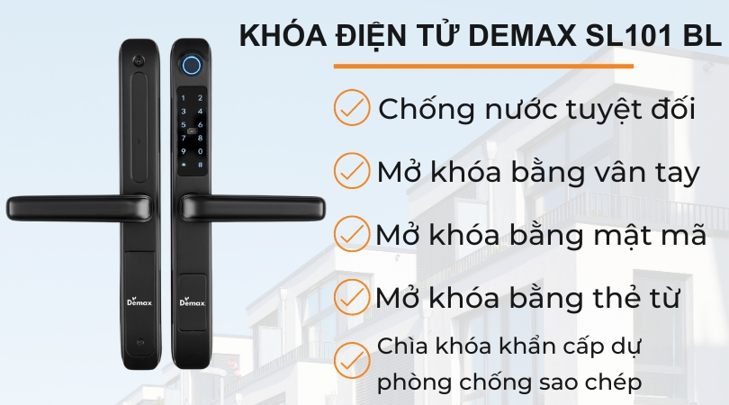 Các tính năng đặc biệt của khóa điện tử Demax EL101 BL